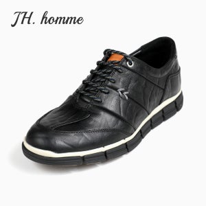 발 편한 소가죽 남자 스니커즈 단화 남성 정장 캐주얼화 더비슈즈 JHIT20170BK