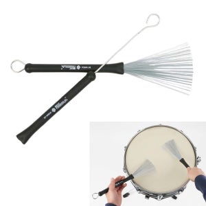 드럼스틱 RZt102 접이식 와이어브러쉬 드럼패드스틱