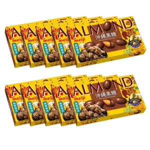 메이지 아몬드 초콜릿 오키나와 흑당맛 58g, 10개