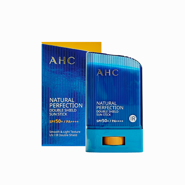AHC 내추럴 퍼펙션 더블 쉴드 선스틱 22g (SPF 50+) 파랑색 1개