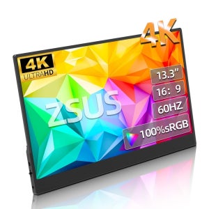 ZSUS 4K 휴대용 모니터 13인치