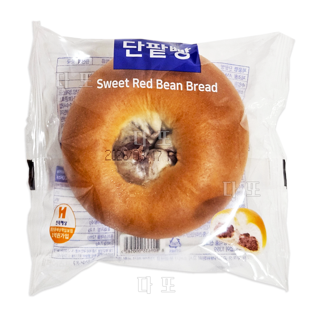 살아있네 단팥빵 간식빵 디저트