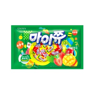 크라운 마이쮸 딸기+애플망고 800g 대용량 간식