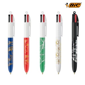 프랑스볼펜 BIC 4 Colours 금박 은박 360도 인쇄 Foil (주문제작 상품)