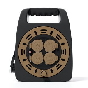 러그박스 베이직 20M 캡형 다크브라운 캠핑 전기릴선