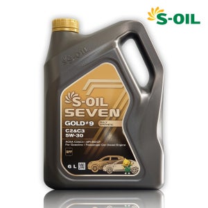에쓰오일 엔진오일 세븐골드 C2/C3 5W30, 6L, 1개