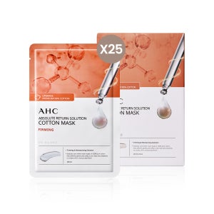 AHC 앱솔루트 리턴솔루션 순면마스크 퍼밍 28ml 25매