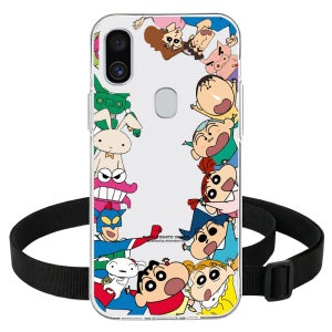 갤럭시A10e 짱구 케이스 목걸이 스트랩