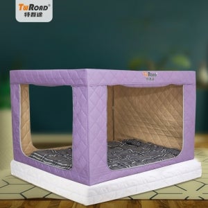 겨울 실내 누빔 난방 텐트 침대 방한 보온 텐트 2x1.2x1.2