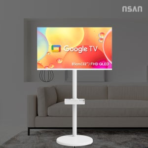 엔텐바이미 심플형 삼탠바이미 화이트 세트 QLED 81cm FHD 이동식 TV 중소바이미