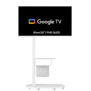엔텐바이미 타원형 삼탠바이미 화이트 세트 QLED 81cm FHD 이동식 TV 중소바이미