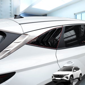 투싼 NX4 악세사리 튜닝 용품 아가미 플레이트 커버 블랙 몰딩