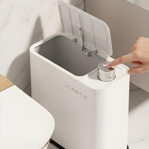 종량제 냄새차단 원터치 미니 욕실 휴지통 쓰레기통 16L