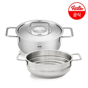 [이유식 추천] 퓨어 컬렉션 찜기 세트 (퓨어 메탈 캐서롤 24+ 무광 찜기)