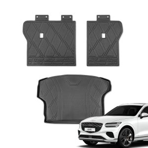 디케이몰 TPE 트렁크매트 제네시스 GV70 페이스리프트, 등받이+트렁크