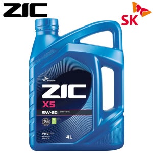 ZIC 합성 엔진오일 X5 5W20 (4L) SN plus GF5 가솔린 승용