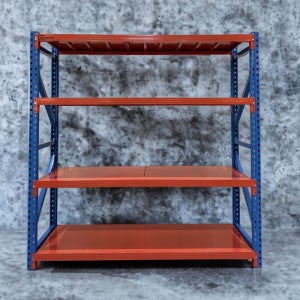 무볼트 중량랙 철제선반 창고선반 2000x600x2000, 4단, 500kg블루오렌지