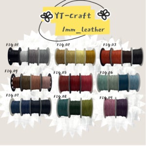 YT공예 매듭실,천연소가죽끈 1mm/32color /100m(1롤)/인도직수입,천연가죽끈