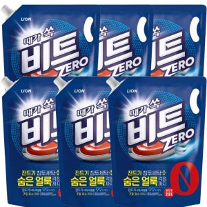비트액체세제 때가쏙비트 세탁세제 일반용 리필 2L 6개