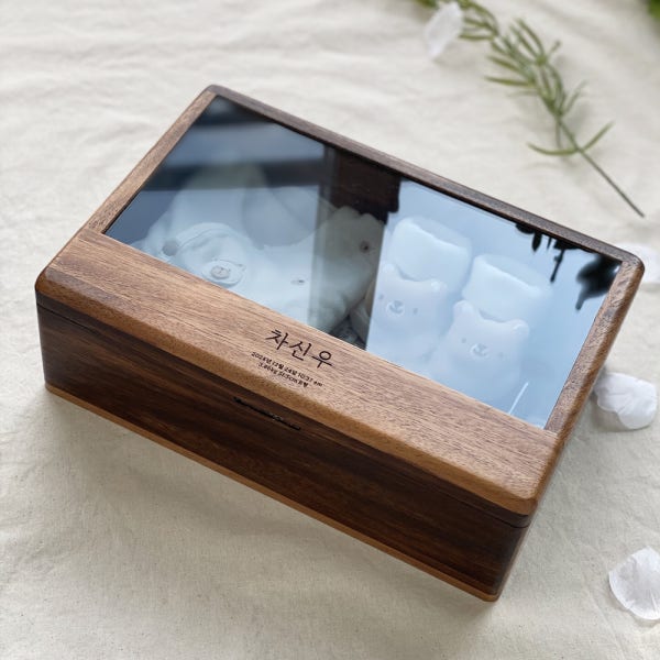 배냇함 배냇저고리 배냇머리 탯줄 보관 원목 상자 베베테라 보관함