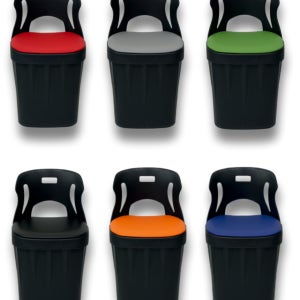 30개 대량주문 프리미엄 모델 국내산 수납 드럼통 등받이 깡통의자 옷보관 업소용의자