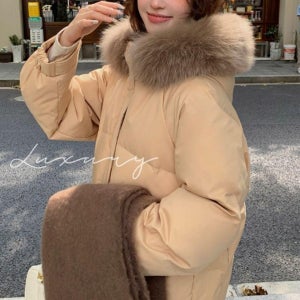 겨울 데일리 페미닌 롱패딩 학생롱패딩 한파 퍼후드 방한 따뜻한