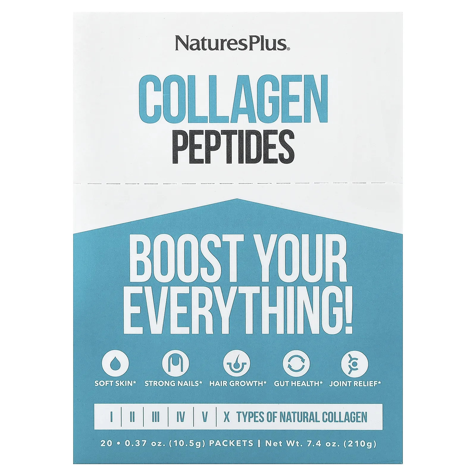 새해 첫좋은선물 <b>NaturesPlus</b> 콜라겐 펩타이드 스틱 팩 20개 개당 105g 037oz 제대로 할인합니다