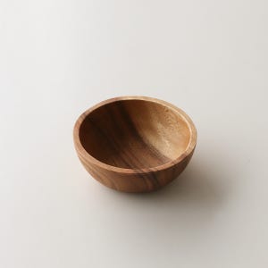 나무그릇 우드 볼 아카이사 통원목 플레이트 M 16cm, 우드