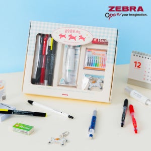 제브라 학용품세트 필기구 문구 중학생 신학기 선물세트 말랑말랑 6종