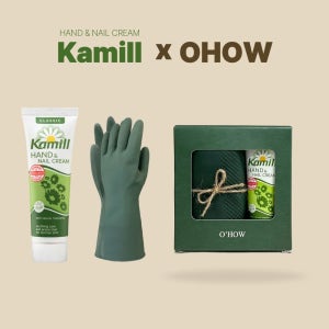 [오하우] 카밀핸드크림 고무장갑 세트 핸드크림1+고무장갑1