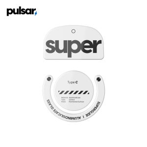 펄사 G Pro 슈퍼라이트 타입-C 화이트 지슈라 슈퍼글라이드 유리 마우스피트 Superglide Type-C White