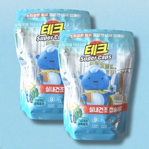 테크 수퍼캡스 실내건조 34개입, 2개