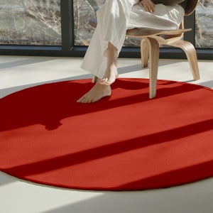 호이데코 코지 원형 단모 러그 워셔블 200R