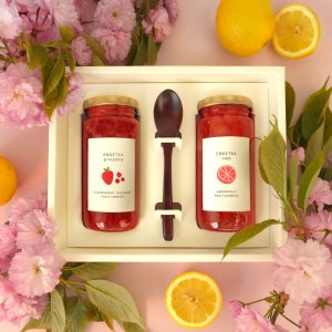 엔게티 선물세트(딸기라즈베리청 x 자몽청)과일청 수제청 딸기청 답례품 선물 카페 자몽티