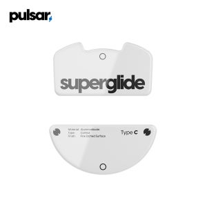 펄사 레이저 바이퍼 V3 PRO 타입-C 화이트 슈퍼글라이드 유리 마우스피트 Superglide Type-C White