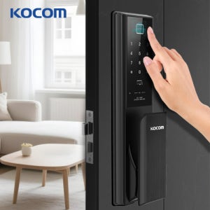 코콤 지문인식 무타공 디지털 도어록 번호키 현관문 도어락 교체 설치 KDL-TS7090