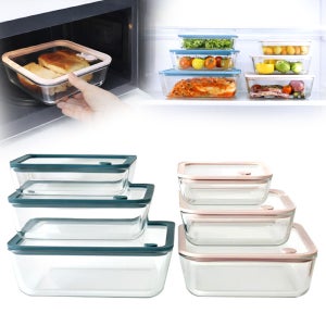 레벤쿠첸 브리드 내열유리 밀폐용기 반찬동 냉동밥보관 전자레인지용 이유식용기 1170ml