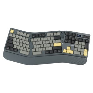지클릭커 오피스프로 뉴트로 로우프로파일 풀윤활 무선 블루투스 인체공학 기계식 키보드 EK700 샌드옐로우블랙