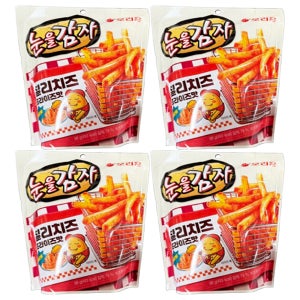 오리온 눈을감자 칠리치즈 프라이즈맛 96g X 4개