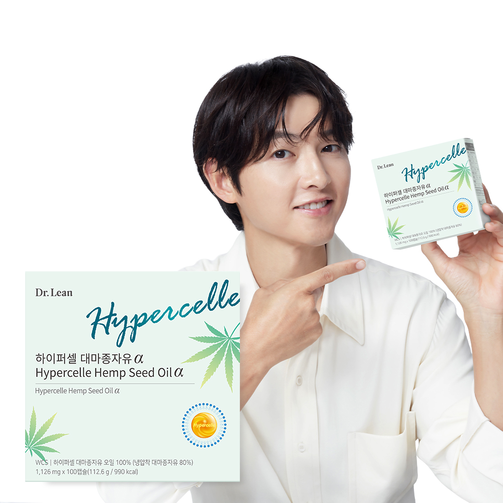 [네이버 단독 100일분] 닥터린 송중기 하이퍼셀 <b>대마종자유</b> 알파 <b>햄프씨드오일</b> 카나비노이드 100캡슐, 1개