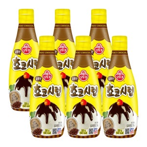 오뚜기 달콤한 쵸코 시럽 220g, 6개