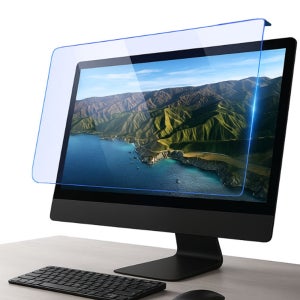 모니터 블루라이트 차단 27인치 보호필름 거치 걸이형 컴퓨터 화면 눈 시력 보호기 커버