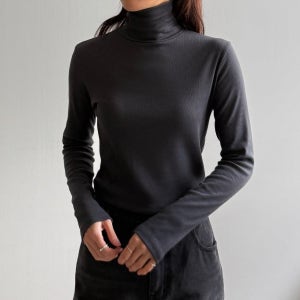 얇은폴라티 골지목폴라 여성목티 모달터치