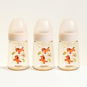 마더케이 신생아 PPSU 젖병 배앓이 방지 (노꼭지) 180ml, 3개, 유니콘