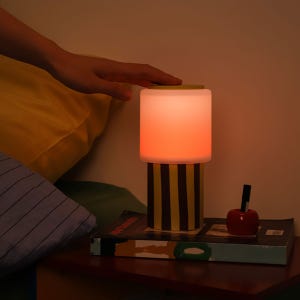 어리롭다 모던 무드등 선셋 램프 무선 LED 스탠드 침실 조명 터치식 밝기 조절