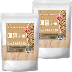 국내산 메밀가루 1kg, 2개