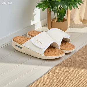 아네카 디톡슈텝 지압슬리퍼 황토함유 사무실 평발 아치 실내화