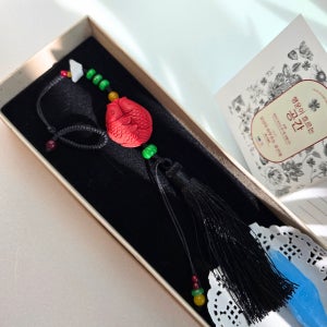 전통 쌍금붕어 노리개 키링 선물 감성오브제 소품 룸미러