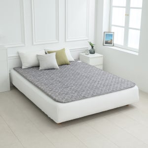 온돌왕 무자계 안심 전기요 전기매트 침대 전기장판 캠핑 미스트그레이 1인용 미니싱글