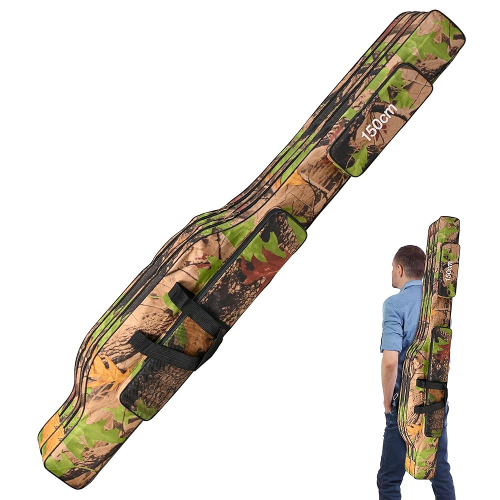 <b>레오</b>피싱 휴대용 접이식 낚싯대 캐리어 케이스 가방 피트 옥스포드 피쉬 도구 소프트 프로